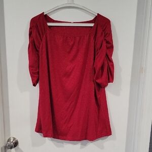 Elegant Red Women's Top